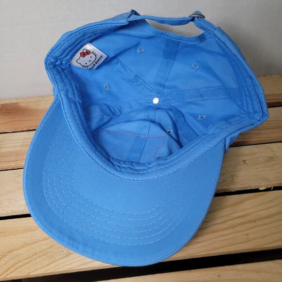 Hello Kitty Adjustable Blue Adult Ballcap Pink "H" - Picture 6 of 8